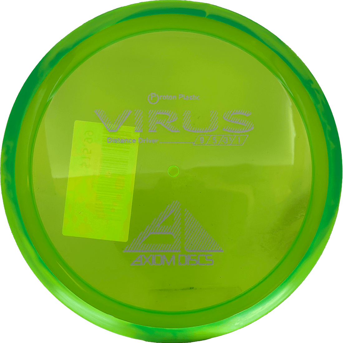 Axiom Virus Axiom Virus - Proton / 156g - Chartreuse w/ Lemon Lime Rim (Gray) - Skyline Disc Golf