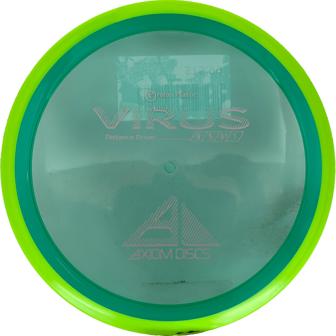 Axiom Virus Axiom Virus - Proton / 156g - Green w/ Chartreuse Rim (Gray) - Skyline Disc Golf