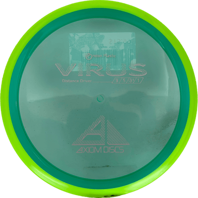 Axiom Virus Axiom Virus - Proton / 156g - Green w/ Chartreuse Rim (Gray) - Skyline Disc Golf