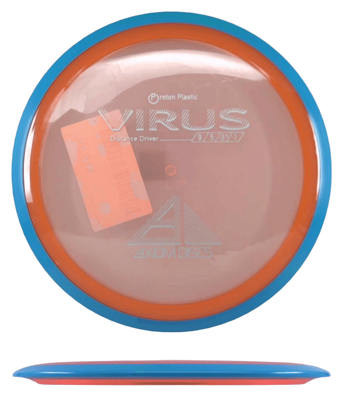 Axiom Virus Axiom Virus - Proton / 156g - Orange w/ Blue Rim (Gray) - Skyline Disc Golf