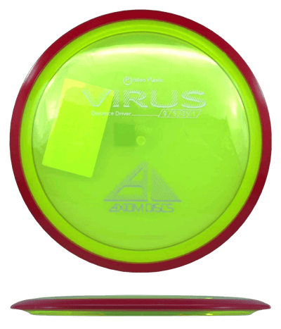 Axiom Virus Axiom Virus - Proton / 165g - Chartreuse w/ Red Rim (Gray) - Skyline Disc Golf