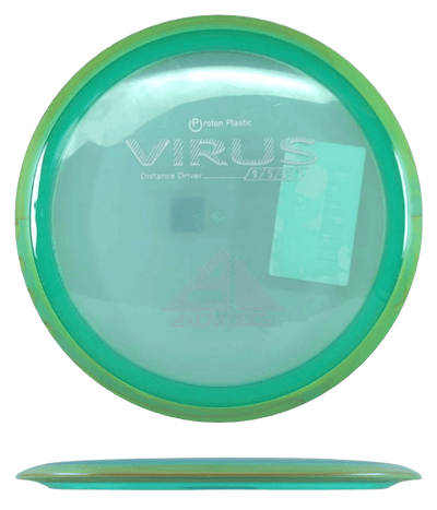 Axiom Virus Axiom Virus - Proton / 173g - Green w/ Dirty Green Rim (Gray) - Skyline Disc Golf