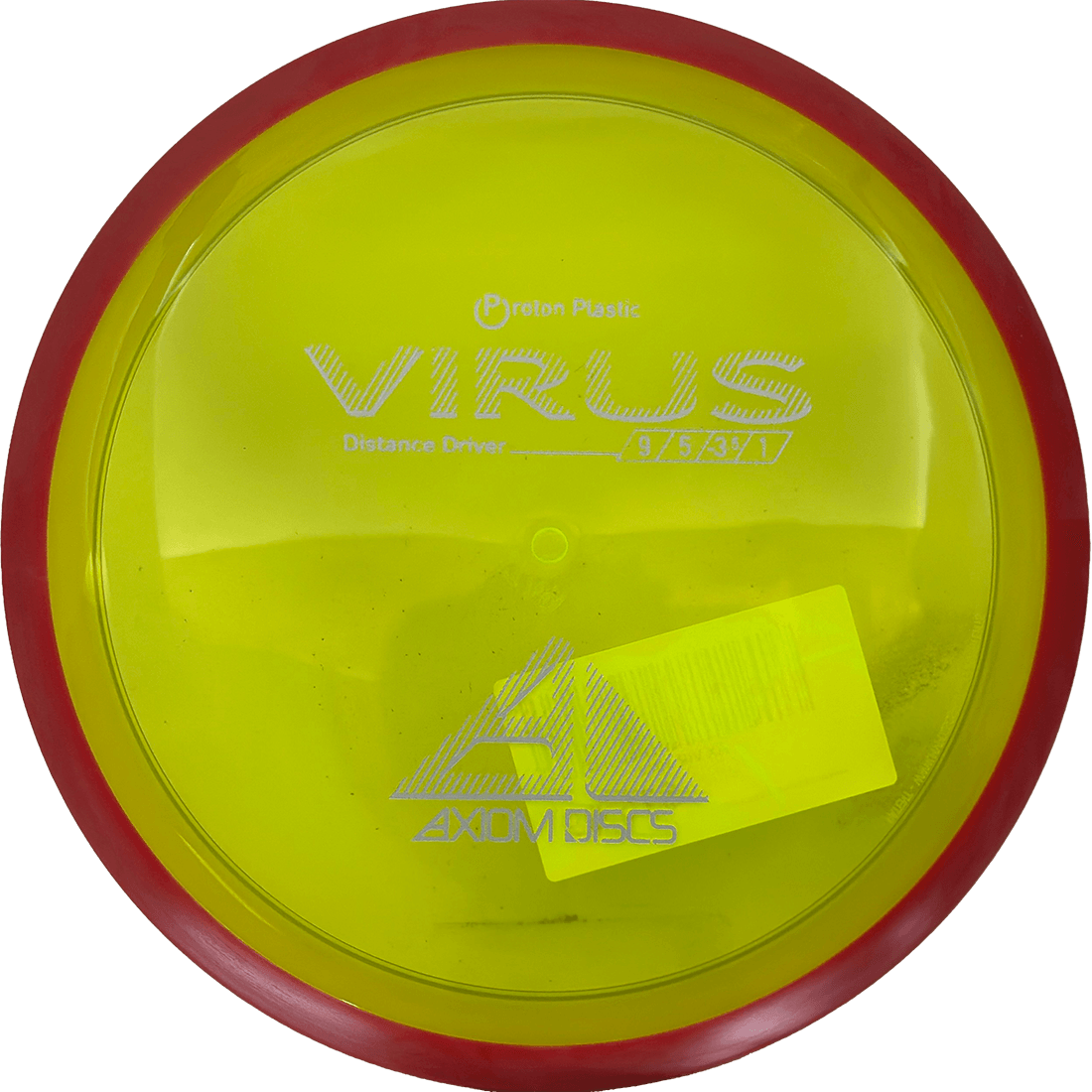 Axiom Virus Axiom Virus - Proton / 174g - Yellow w/ Red Rim (Gray) - Skyline Disc Golf