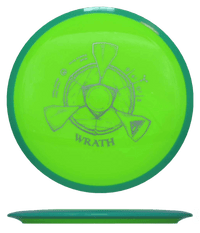 159g - Chartreuse w/ Green Rim (Silver) Neutron Axiom Wrath - Skyline Disc Golf