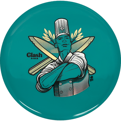 Clash Discs Berry Clash Discs Berry - Steady / 176g - Teal (Gold/Silver) - Skyline Disc Golf