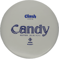 171g - White (Blue) *1002* Hardy Clash Discs Candy - Skyline Disc Golf
