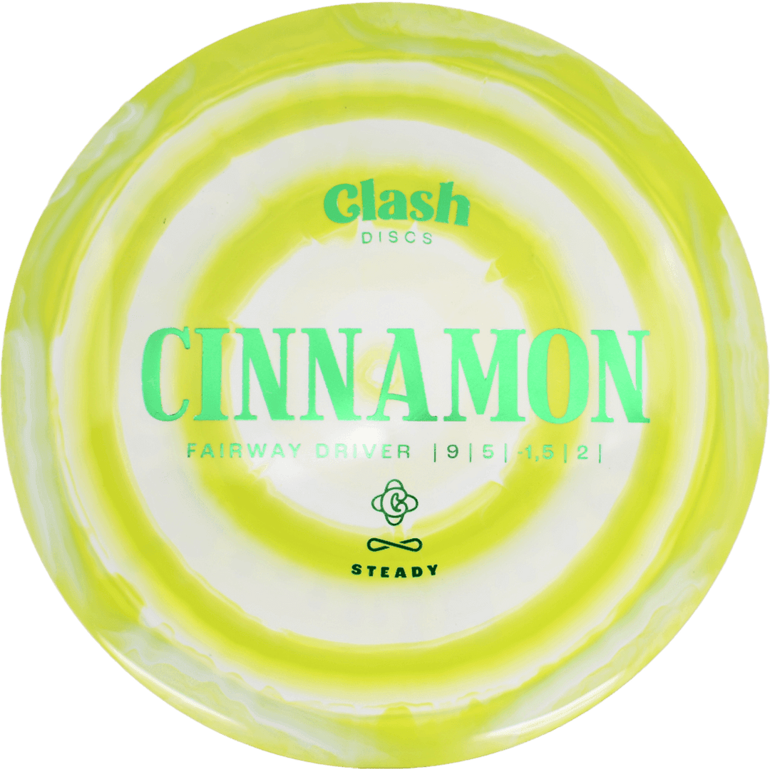 Clash Discs Cinnamon - Steady Ring / 173g - Chartreuse Swirl (Green Foil) *050*