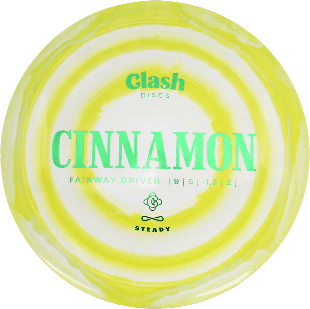 Clash Discs Cinnamon - Steady Ring / 174g - Chartreuse Swirl (Green Foil)