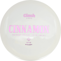 Clash Discs Cinnamon - Steady / 174g - White (Pink Foil) - Skyline Disc Golf