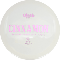174g - White (Pink Foil) Steady Clash Discs Cinnamon - Skyline Disc Golf