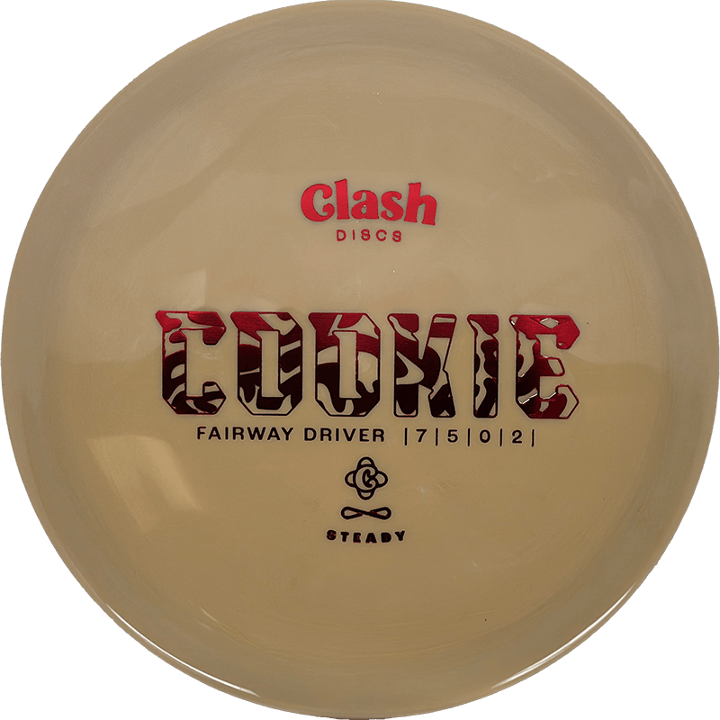 Clash Discs Cookie Clash Discs Cookie - Steady / 174g - Brown Sugar (Red Foil) *1007* - Skyline Disc Golf