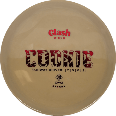 Clash Discs Cookie Clash Discs Cookie - Steady / 174g - Brown Sugar (Red Foil) *1007* - Skyline Disc Golf