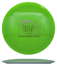 173g - Lime (Pink Foil) TONE Clash Discs Cookie - Skyline Disc Golf