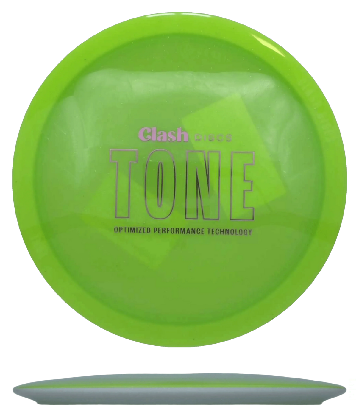 Clash Discs Cookie - TONE / 174g - Lemon (Pink Foil) - Skyline Disc Golf