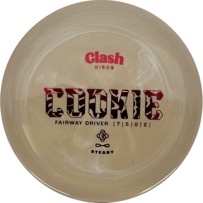 Clash Discs Cookie Clash Discs Cookie - Steady / 174g - Brown Sugar (Red Foil) *1008* - Skyline Disc Golf