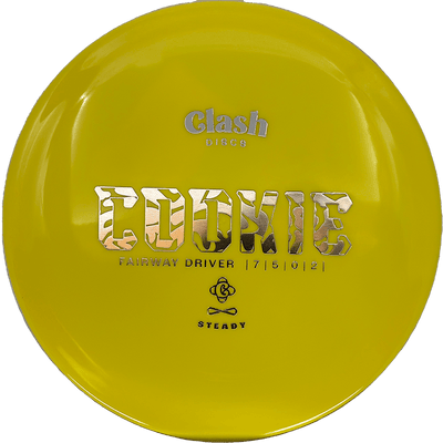 Clash Discs Cookie Clash Discs Cookie - Steady / 175g - Yellow (Silver) - Skyline Disc Golf