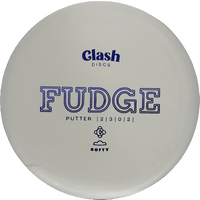Clash Discs Fudge - Soft / 171g - White (Blue) - Skyline Disc Golf