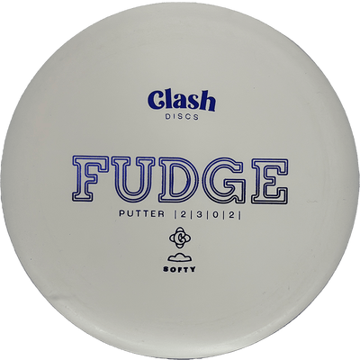 Clash Discs Fudge Clash Discs Fudge - Soft / 171g - White (Blue) - Skyline Disc Golf