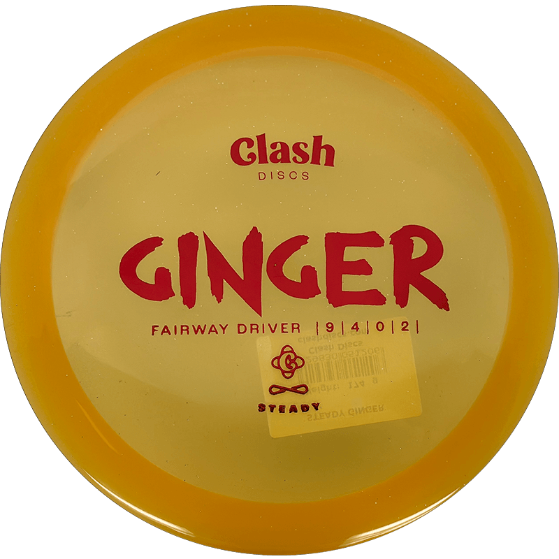 Clash Discs Ginger Clash Discs Ginger - Steady / 174g - Yellow Orange Glitter (Red) - Skyline Disc Golf