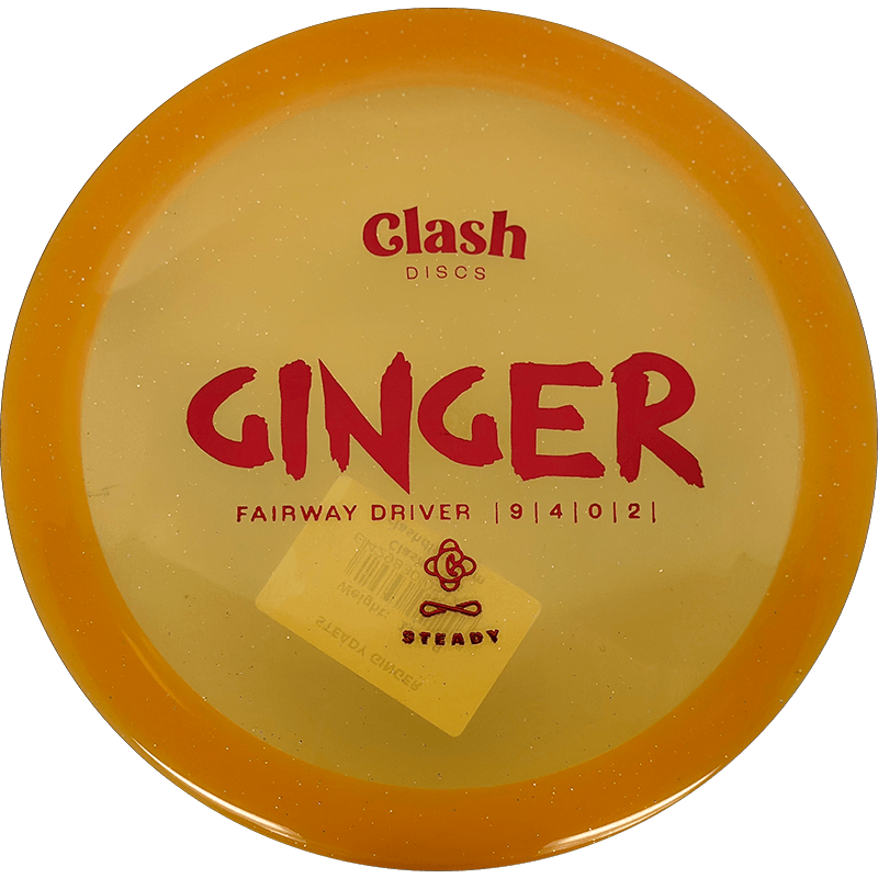 Clash Discs Ginger Clash Discs Ginger - Steady / 175g - Yellow Orange Glitter (Red) - Skyline Disc Golf