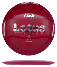 Clash Discs Lotus - Steady / 176g - Red Glitter (Chrome) - Skyline Disc Golf