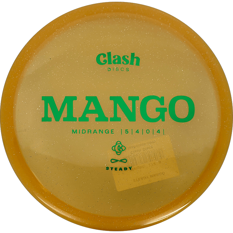 Clash Discs Mango Clash Discs Mango - Steady / 172g - Yellow Orange Glitter (Green Foil) - Skyline Disc Golf