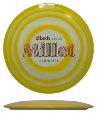 Clash Discs Millet - Steady Ring / 175g - Yellow Swirl (Red Foil) - Skyline Disc Golf