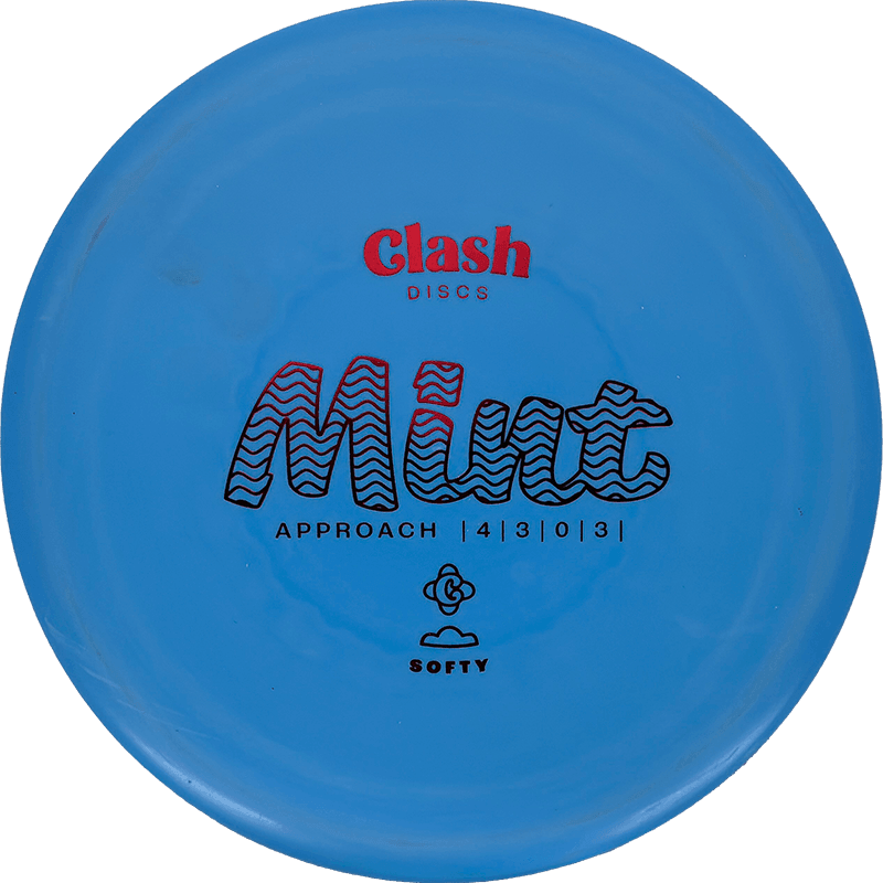 171g - Light Blue (Red Foil) *1006* Softy Clash Discs Mint - Skyline Disc Golf