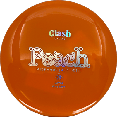 Clash Discs Peach Clash Discs Peach - Steady / 175g - Orange (Chrome) *1010* - Skyline Disc Golf