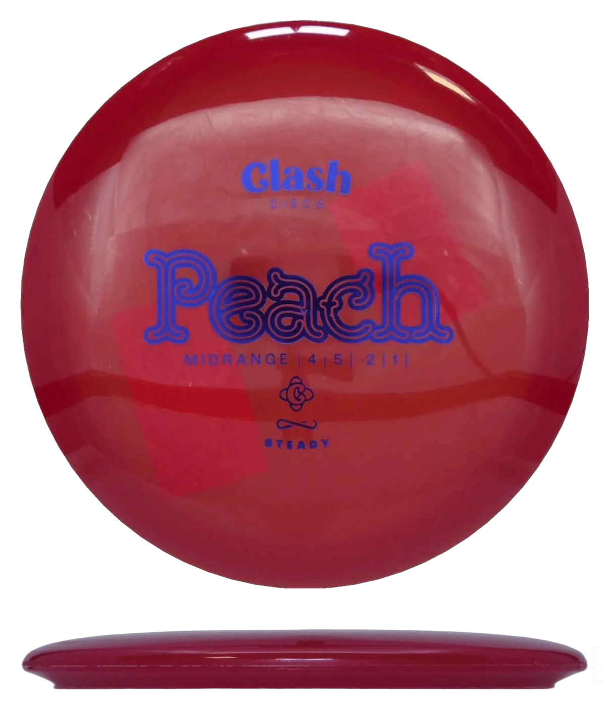 Clash Discs Peach - Steady / 176g - Red (Blue Foil) - Skyline Disc Golf