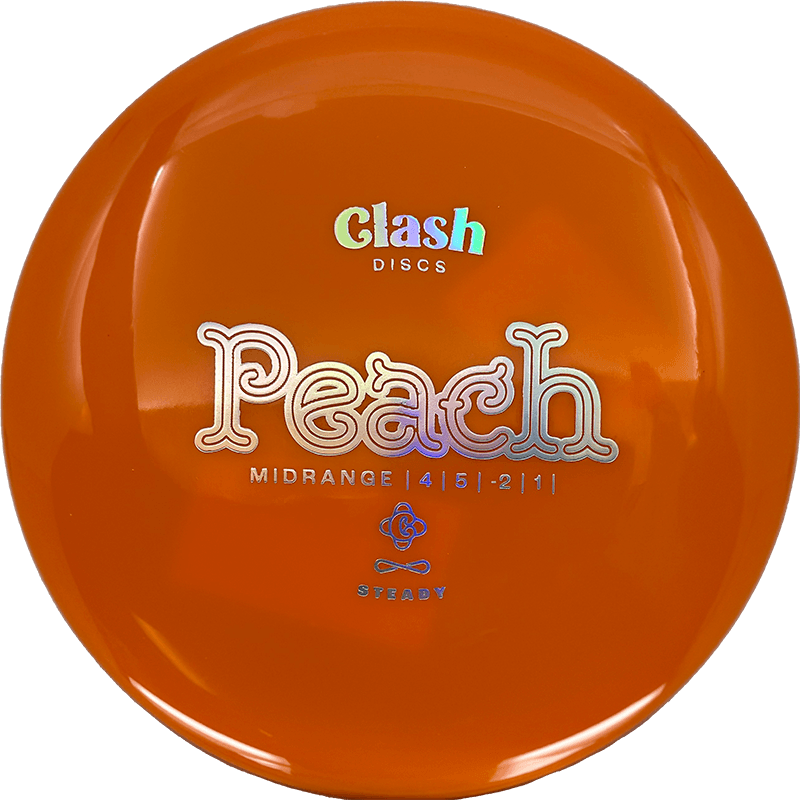 Clash Discs Peach Clash Discs Peach - Steady / 175g - Orange (Chrome) *1010* - Skyline Disc Golf