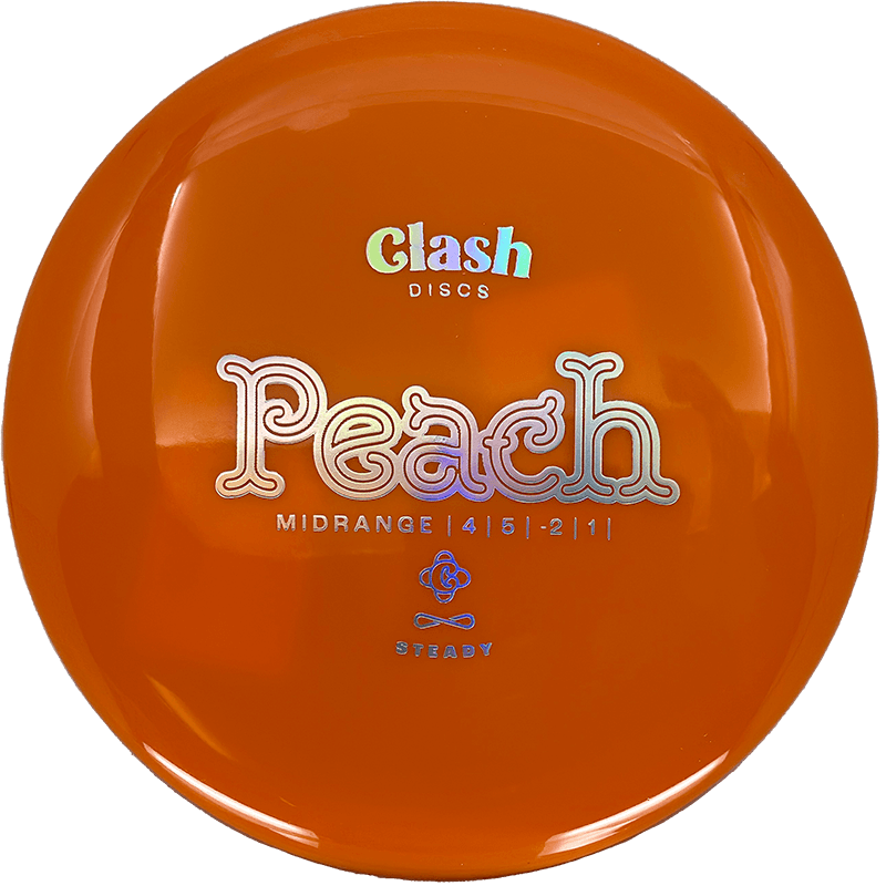 Clash Discs Peach Clash Discs Peach - Steady / 175g - Orange (Chrome) *1011* - Skyline Disc Golf