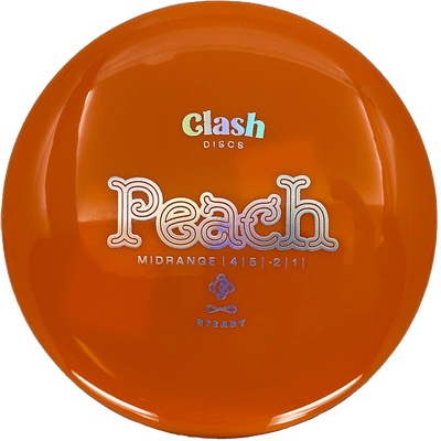 Clash Discs Peach Clash Discs Peach - Steady / 175g - Orange (Chrome) *1011* - Skyline Disc Golf