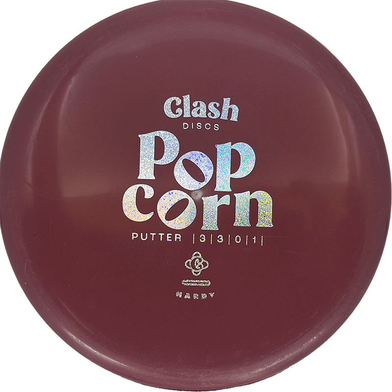 Clash Discs Popcorn - Hardy / 174g - Brick Red (Silver Glitter) - Skyline Disc Golf