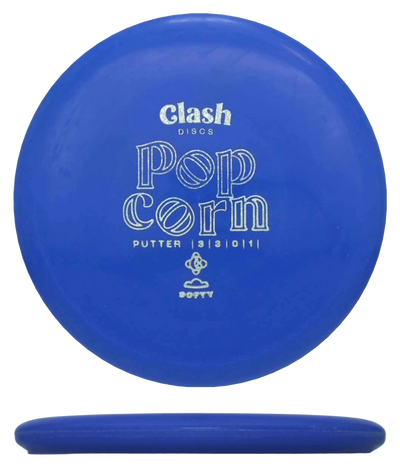 Clash Discs Popcorn - Softy / 168g - Blue (Chrome Glitter) - Skyline Disc Golf