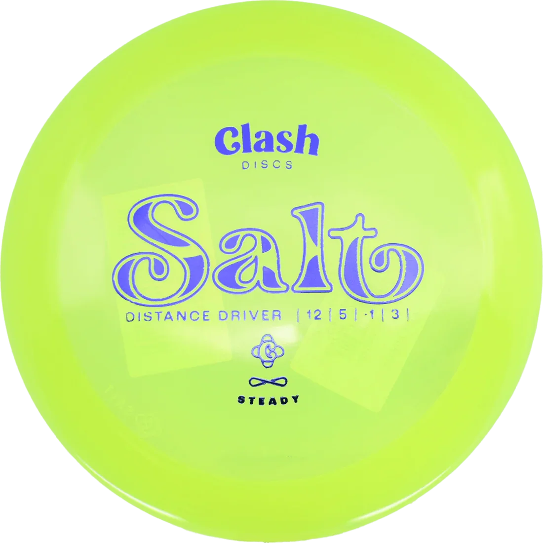 Clash Discs Salt - Steady / 171g - Chartreuse (Blue) - Skyline Disc Golf
