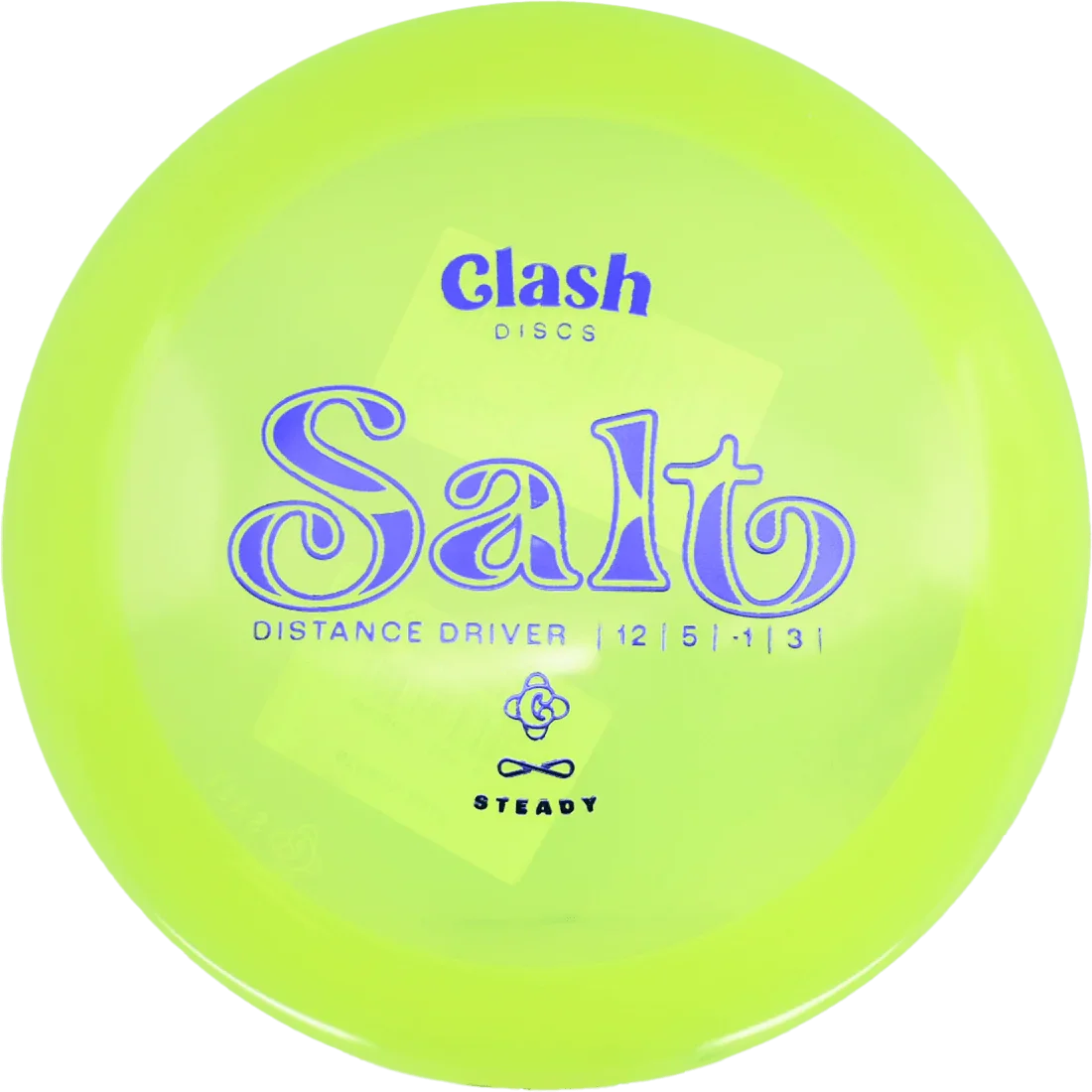 Clash Discs Salt - Steady / 169g - Chartreuse (Blue) *012* - Skyline Disc Golf