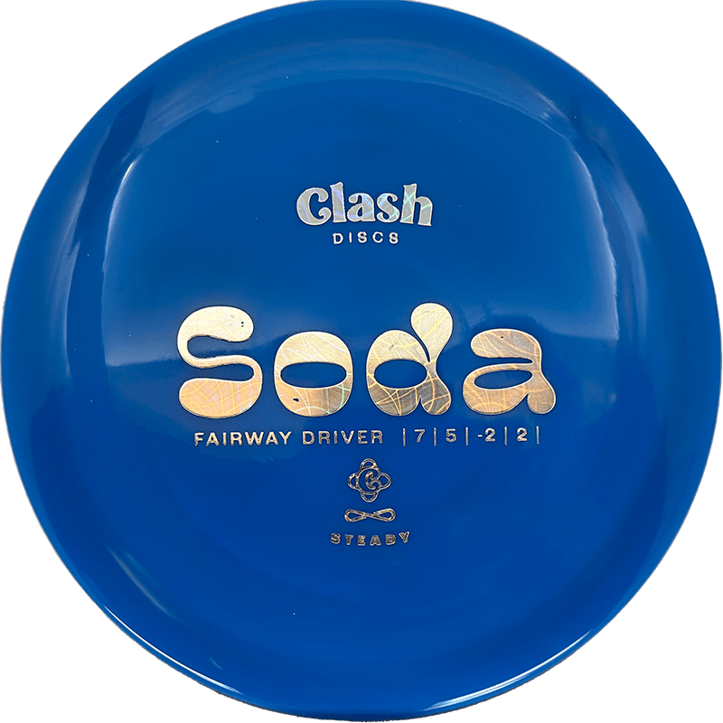 Clash Discs Soda Clash Discs Soda - Steady / 172g - Blue (Chrome) - Skyline Disc Golf