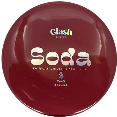 Clash Discs Soda Clash Discs Soda - Steady / 175g - Deep Red (Chrome) - Skyline Disc Golf