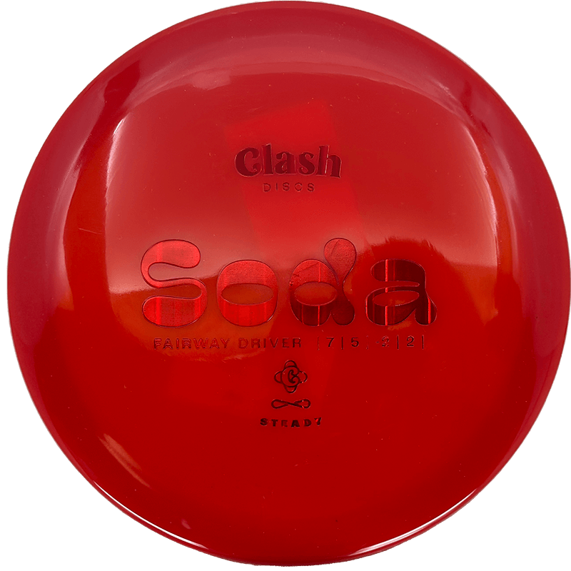 Clash Discs Soda Clash Discs Soda - Steady / 175g - Red (Red Chrome) - Skyline Disc Golf