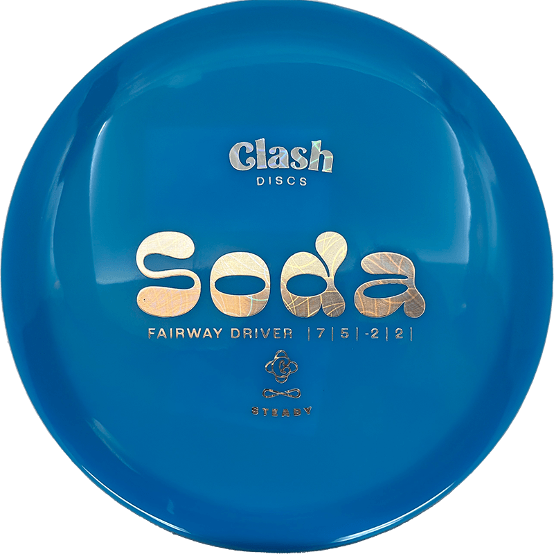 Clash Discs Soda Clash Discs Soda - Steady / 177g - Blue (Chrome) - Skyline Disc Golf