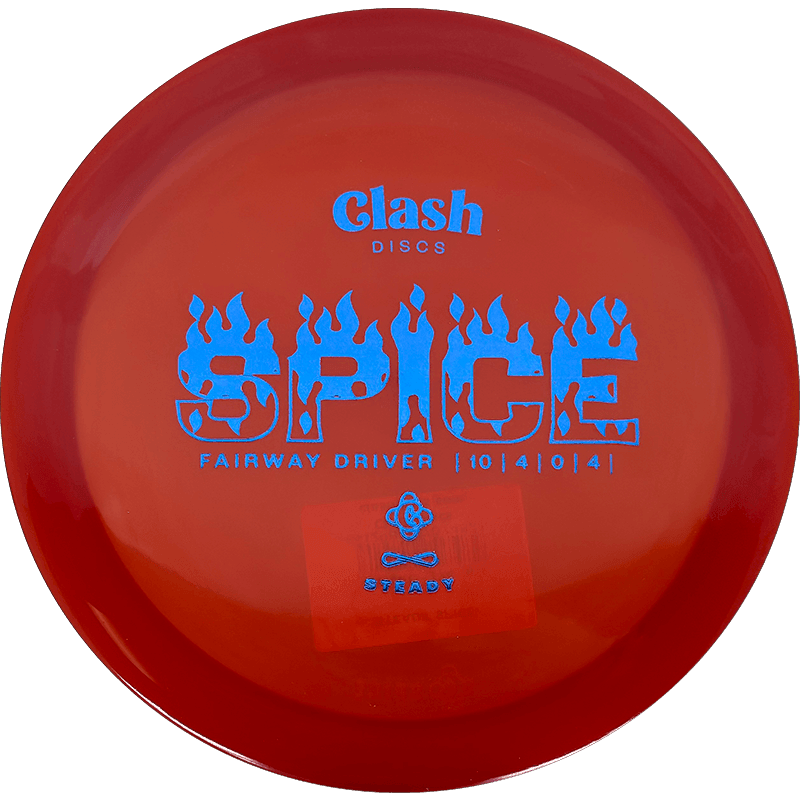 Clash Discs Spice - Steady / 174g - Red (Blue Foil) - Skyline Disc Golf