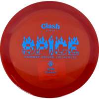 174g - Red (Blue Foil) Steady Clash Discs Spice - Skyline Disc Golf