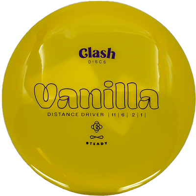 Clash Discs Vanilla Clash Discs Vanilla - Steady / 172g - Yellow (Blue) - Skyline Disc Golf