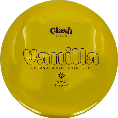 Clash Discs Vanilla Clash Discs Vanilla - Steady / 173g - Yellow (Blue) - Skyline Disc Golf