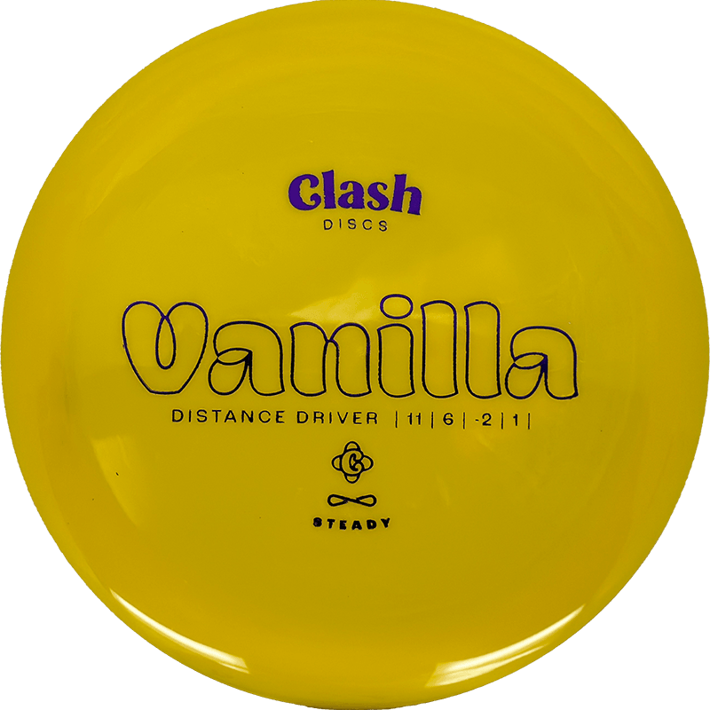 Clash Discs Vanilla Clash Discs Vanilla - Steady / 176g - Yellow (Blue) - Skyline Disc Golf