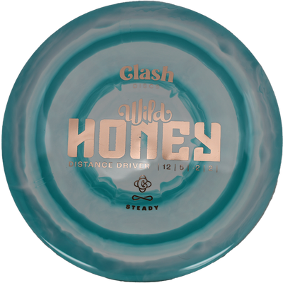 Clash Discs Wild Honey Clash Discs Wild Honey - Steady Ring / 173g - Teal Swirl (Rose Gold) *056* - Skyline Disc Golf