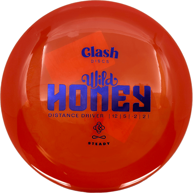 Clash Discs Wild Honey Clash Discs Wild Honey - Steady / 171g - Orange (Blue) *1014* - Skyline Disc Golf