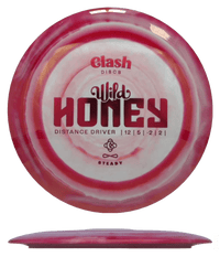 174g - Red Swirl (Red Foil) Steady Ring Clash Discs Wild Honey - Skyline Disc Golf
