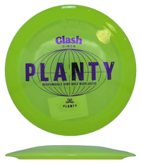 Clash Discs Wild Honey - Planty / 170g - Highlighter Yellow (Purple Foil) - Skyline Disc Golf
